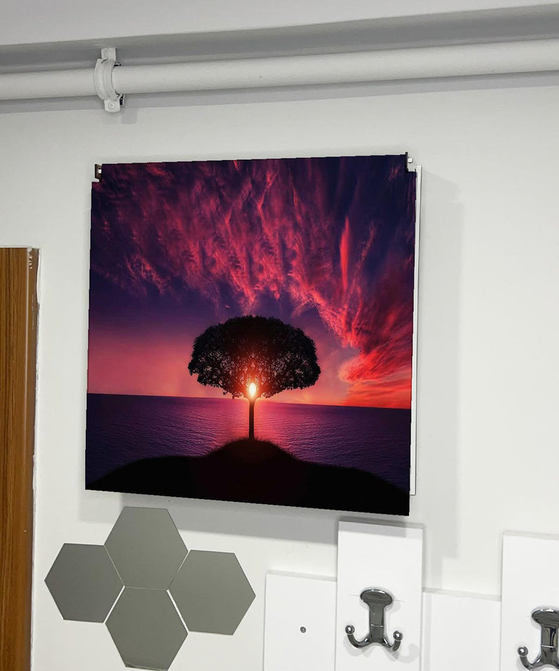 SİGORTA SAKLAMA KUTUSU AYNI ZAMANDA MANZARALI TABLOLAR 43X43 CM