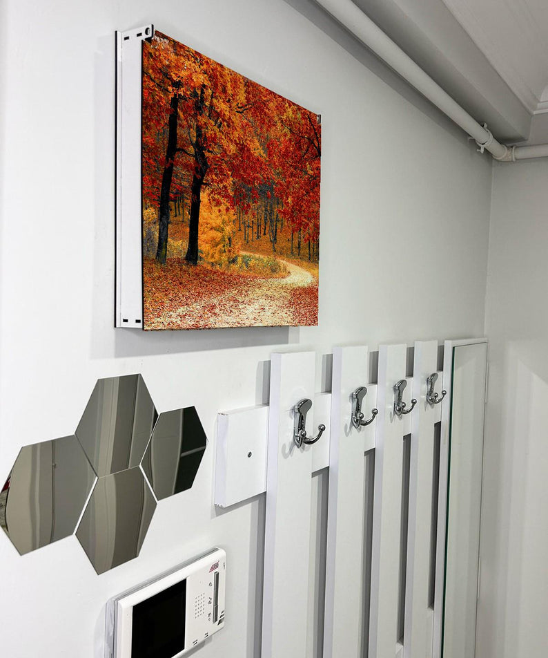 Sigorta Saklama Kutusu Aynı Zamanda Sonbahar Manzaralı Tablo