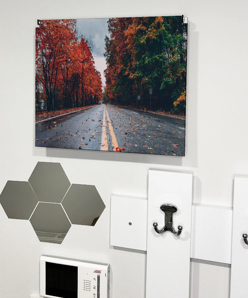 Sigorta Saklama Kutusu Aynı Zamanda Yol Ve Sonbahar Manzaralı Tablo