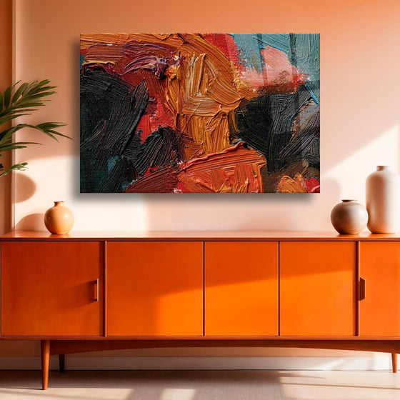 Yağlı Boya Temalı Cam Tablo