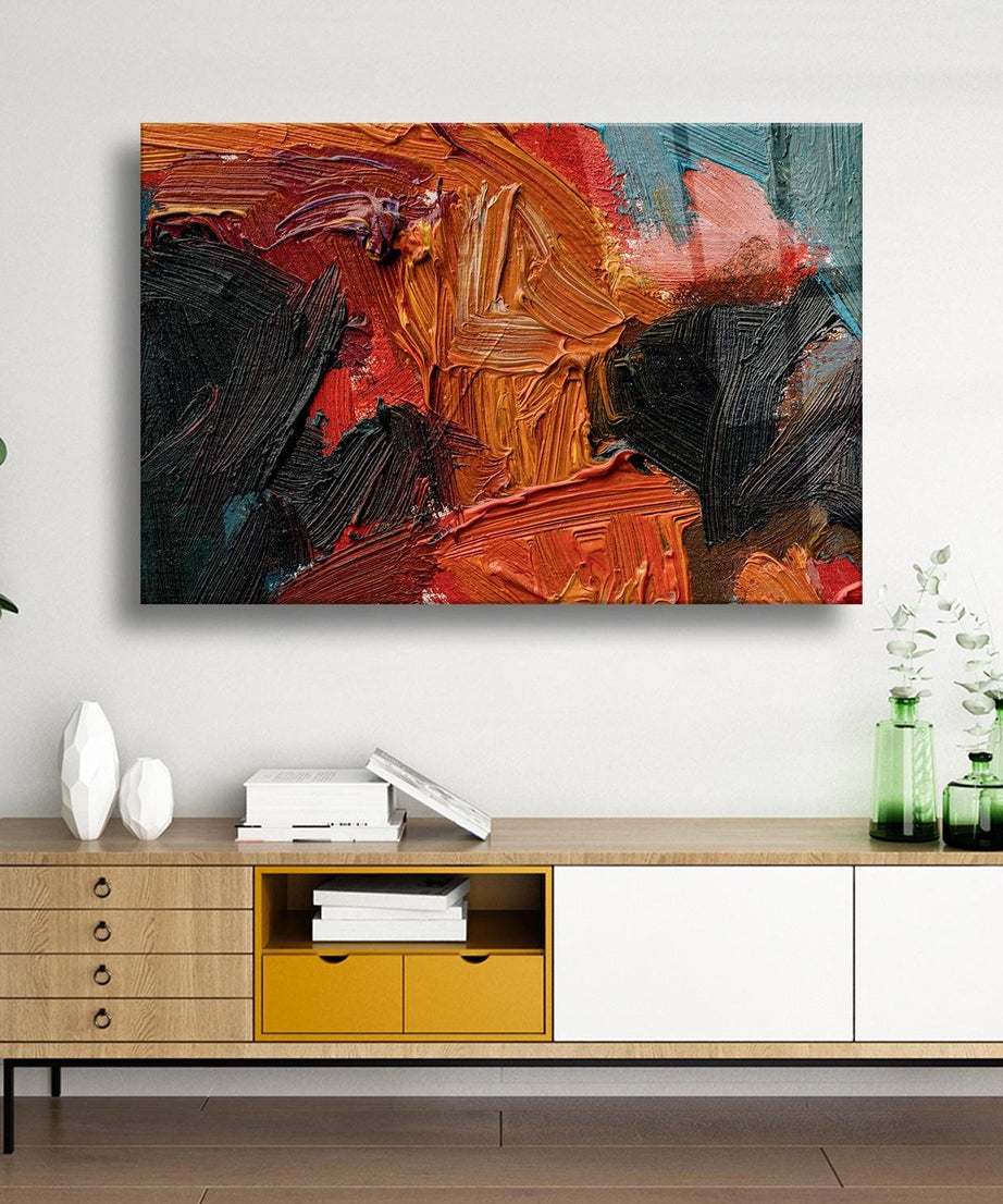 Yağlı Boya Temalı Cam Tablo