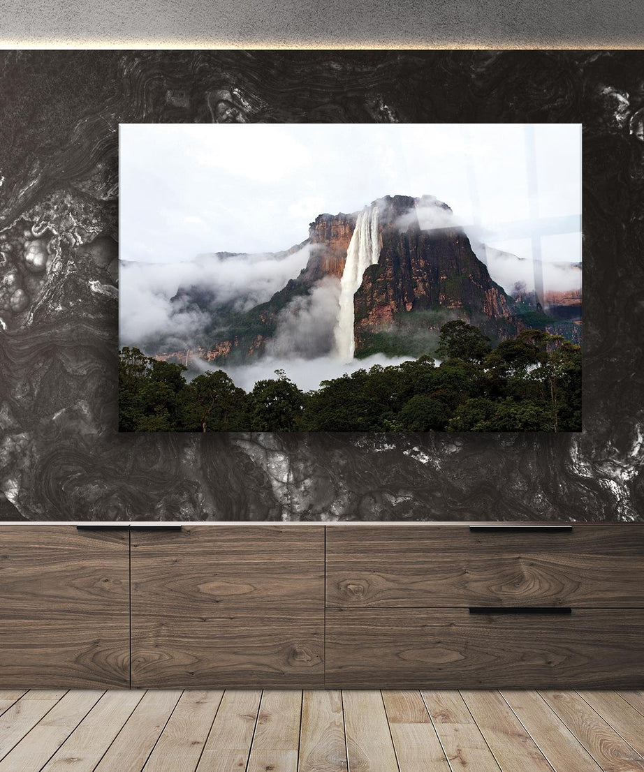 Niagara Şelalesi Temalı Cam Tablo