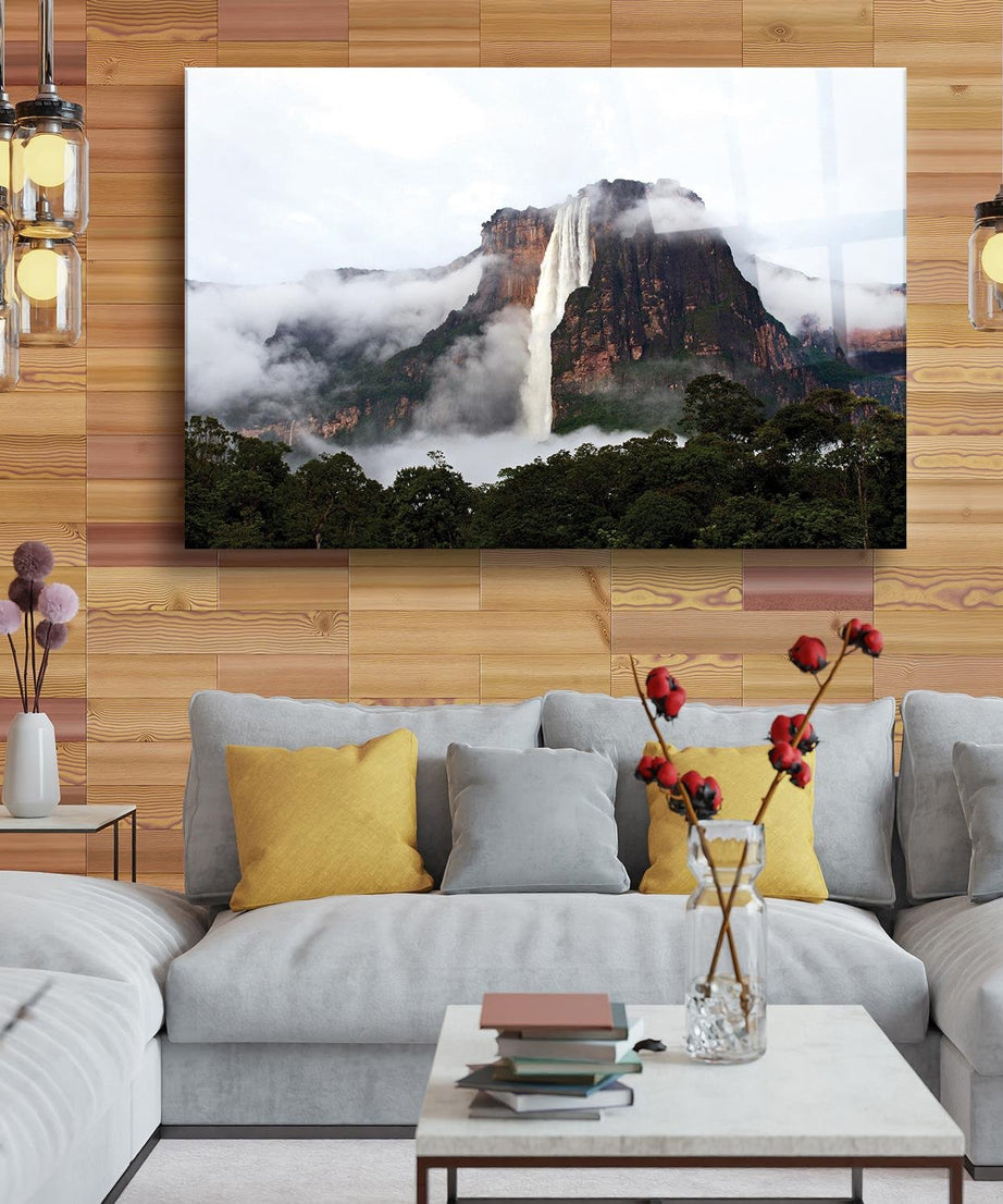 Niagara Şelalesi Temalı Cam Tablo